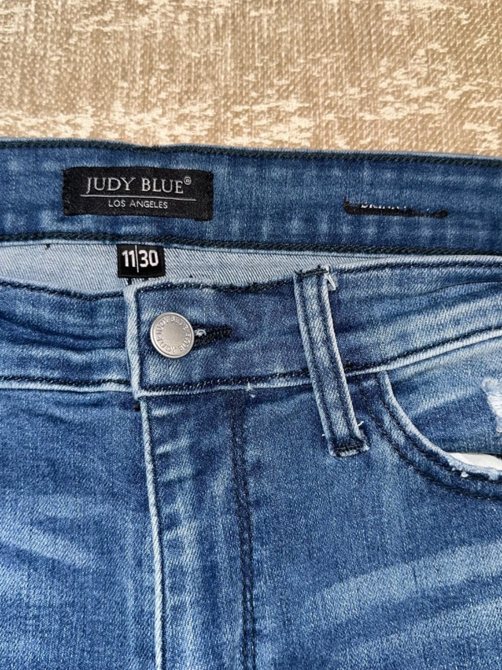 Judy Blue Distressed Skinny Jeans Stretch Denim Ankle distressed JB82206MD - Picture 5 of 6